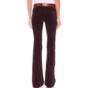 rag + bone size 25 elephant bell wine purple flare leg corduroy cords